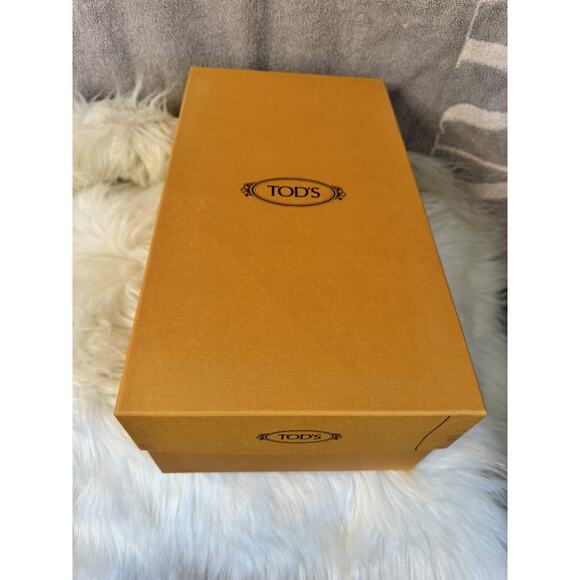 Tod's Charcoal Leather Slip-On Loafers - Picture 11 of 11